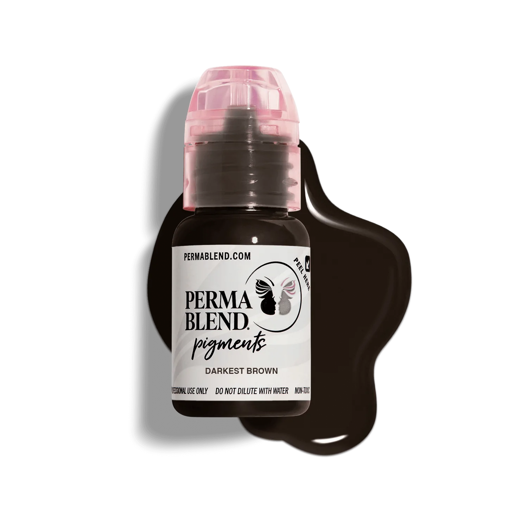 PERMA BLEND Brow Shades Darkest Brown displayed on swatch