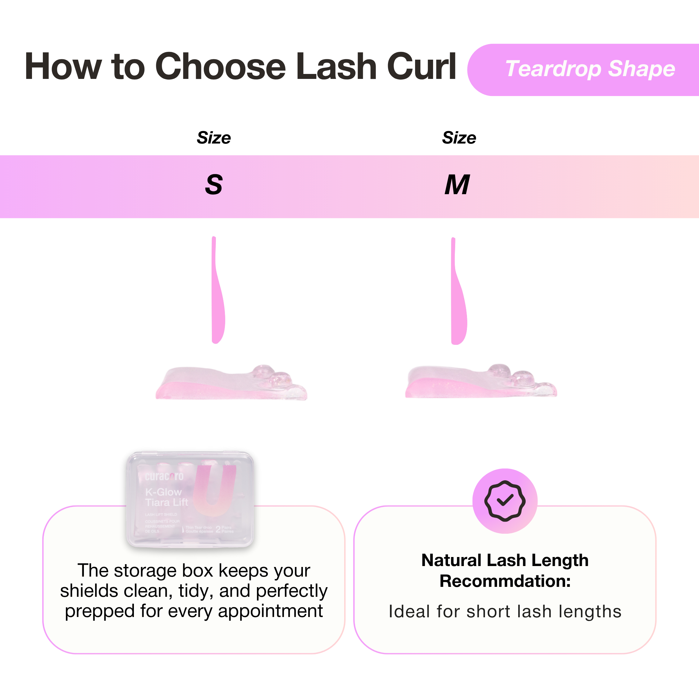 Boucliers pour Rehaussement de Cils - Tiara Lift