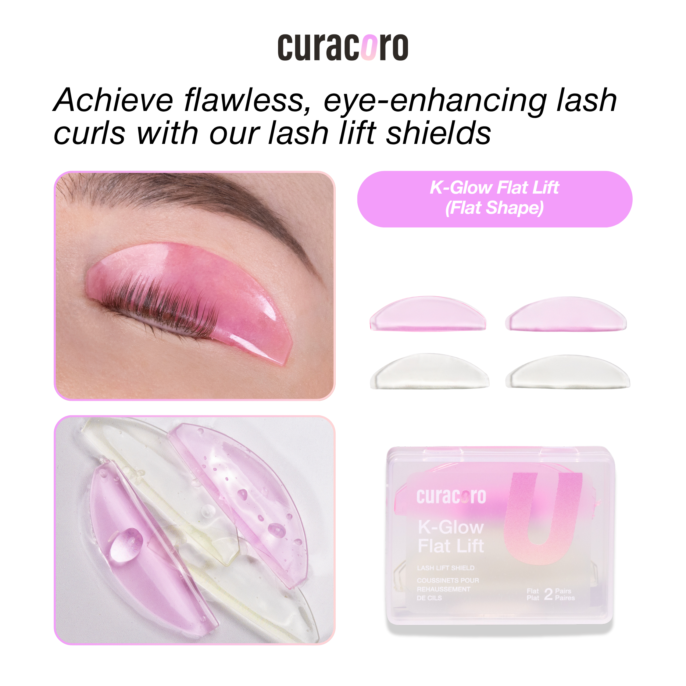 Boucliers pour rehaussement de cils - K-Glow Flat Lift (pour la technique de Rehaussement de Cils Coréen)