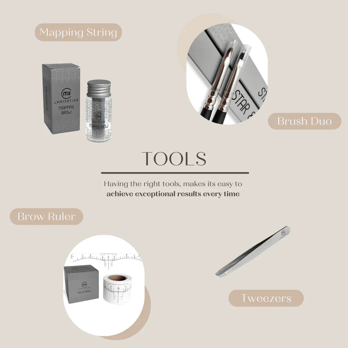 My Lamination - Combo de pinceaux Diva & Star