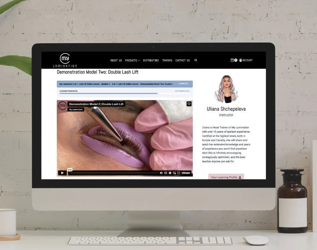 Combo de formations en ligne : Rehaussement des cils & Lamination des sourcils par My Lamination