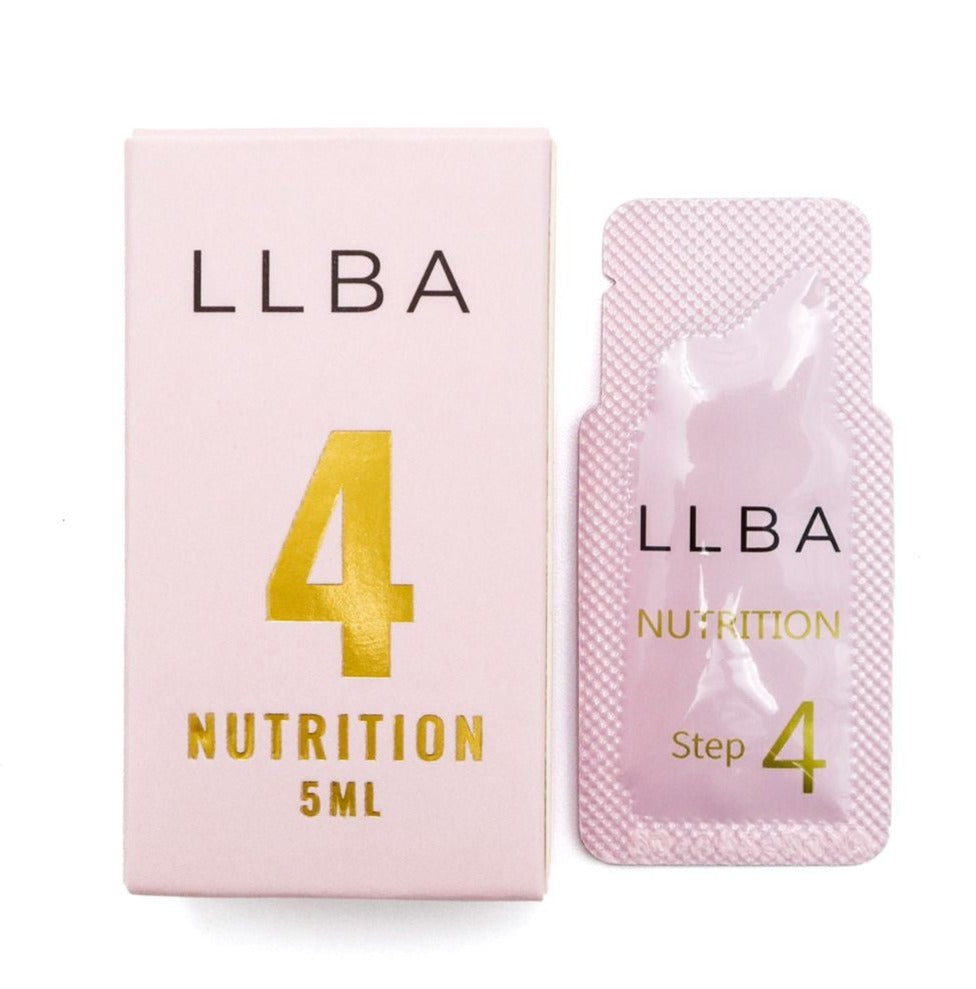 Lash Lift Nutrition - Step 4 - Sachets on a white background.