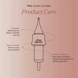 Cartouches d’aiguilles Tina Davies PIXL 0,35 mm 1 Round Liner (1RL) – taper moyen
