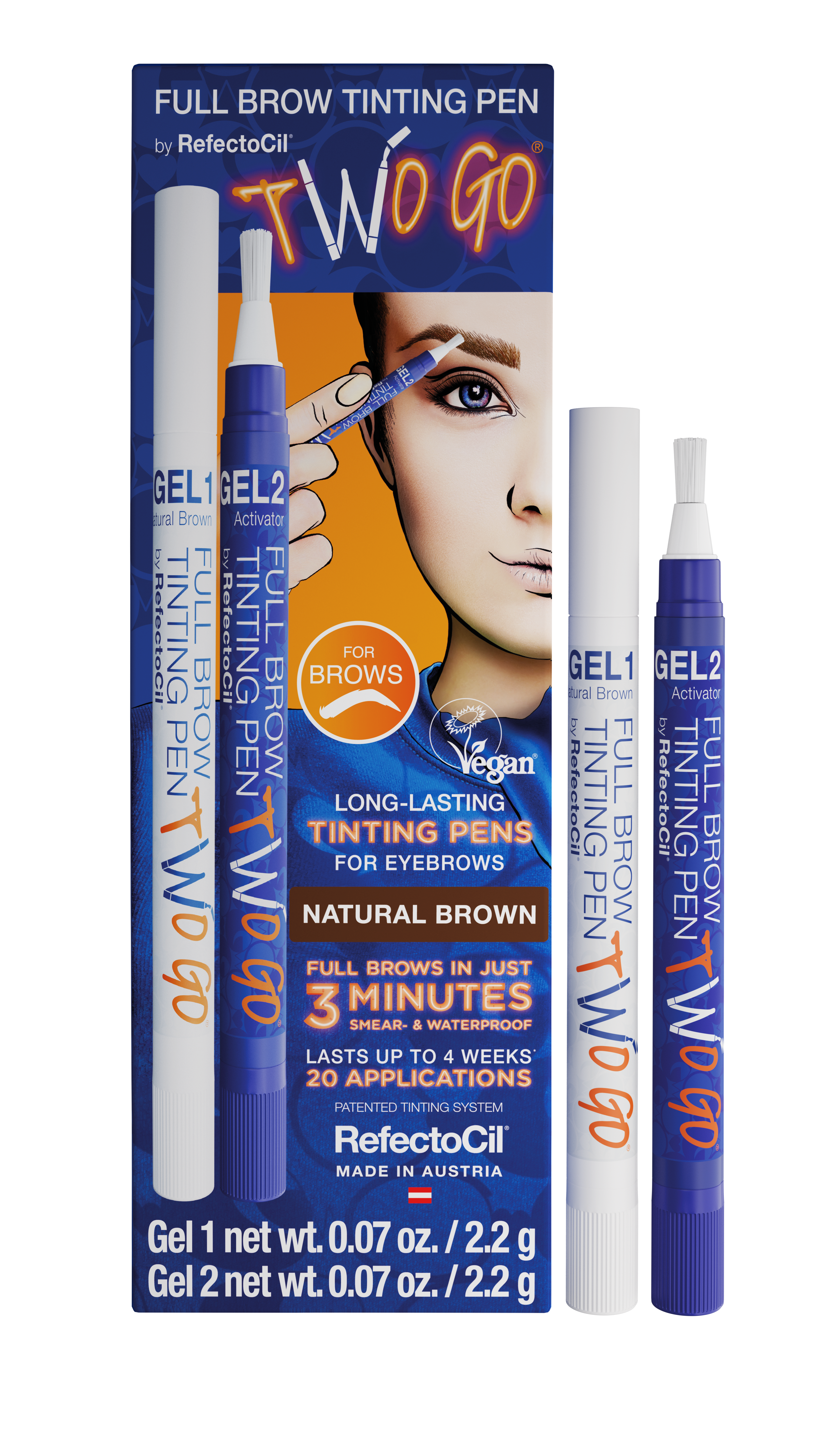Refectocil Two Go Brow Tinting Pen - Natural Brown