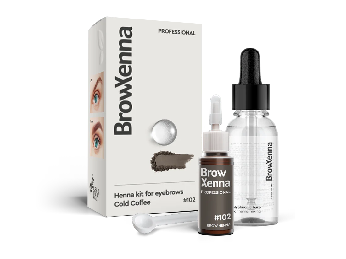 BrowXenna® Henna Kit with Hyaluronic Mixing Base 