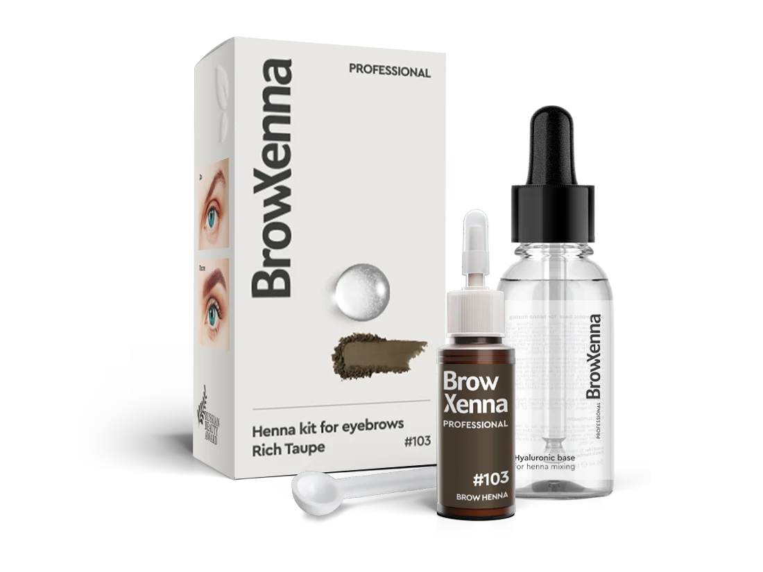 BrowXenna® Henna Kit with Hyaluronic Mixing Base #103