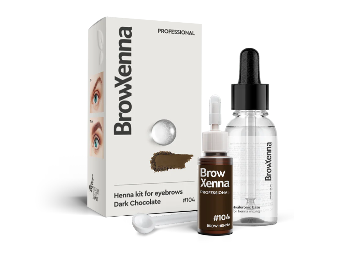BrowXenna® Henna Kit with Hyaluronic Mixing Base #104