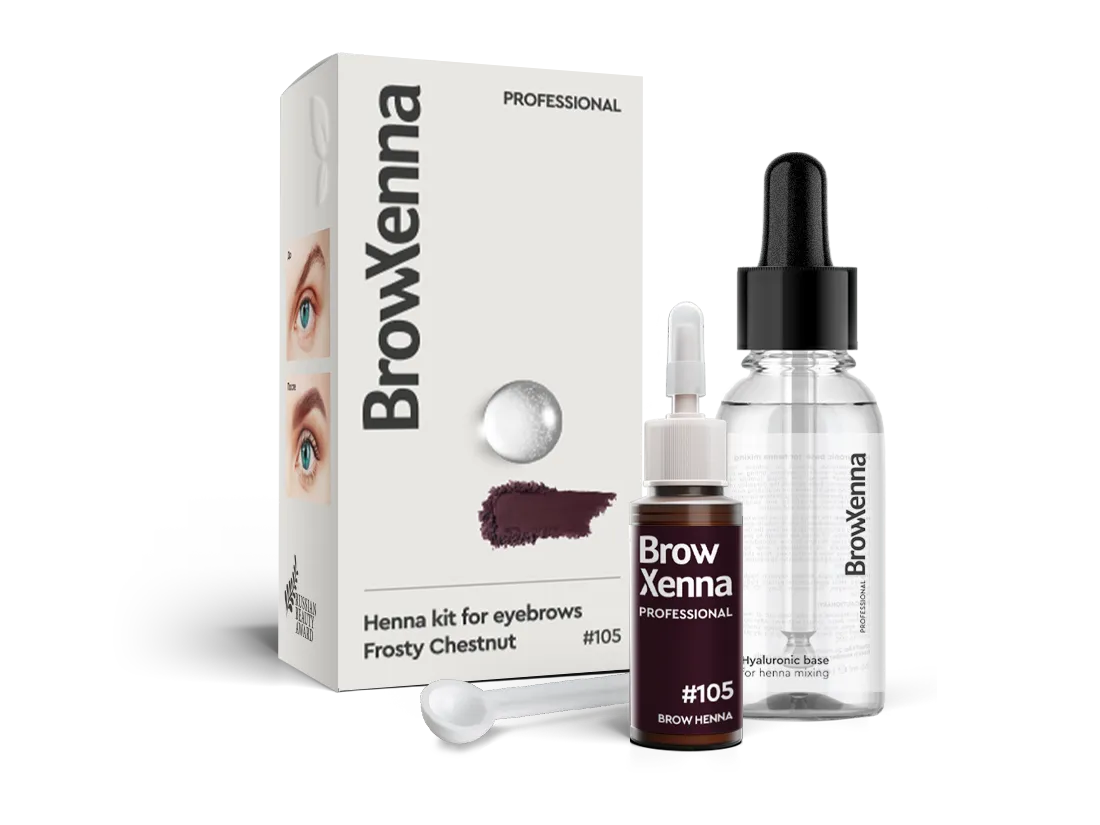 BrowXenna® Henna Kit with Hyaluronic Mixing Base 