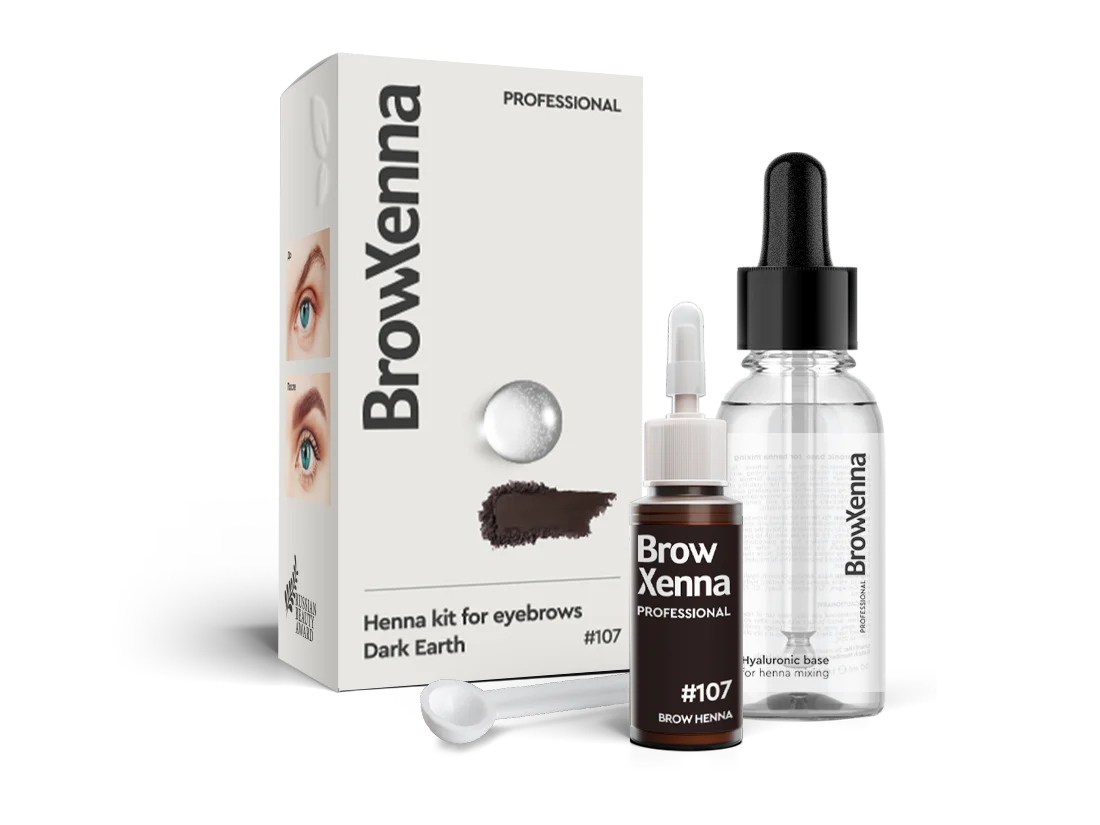 BrowXenna® Henna Kit with Hyaluronic Mixing Base 