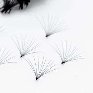 Handmade wide fans 20D | 0.03 | synthetic mink