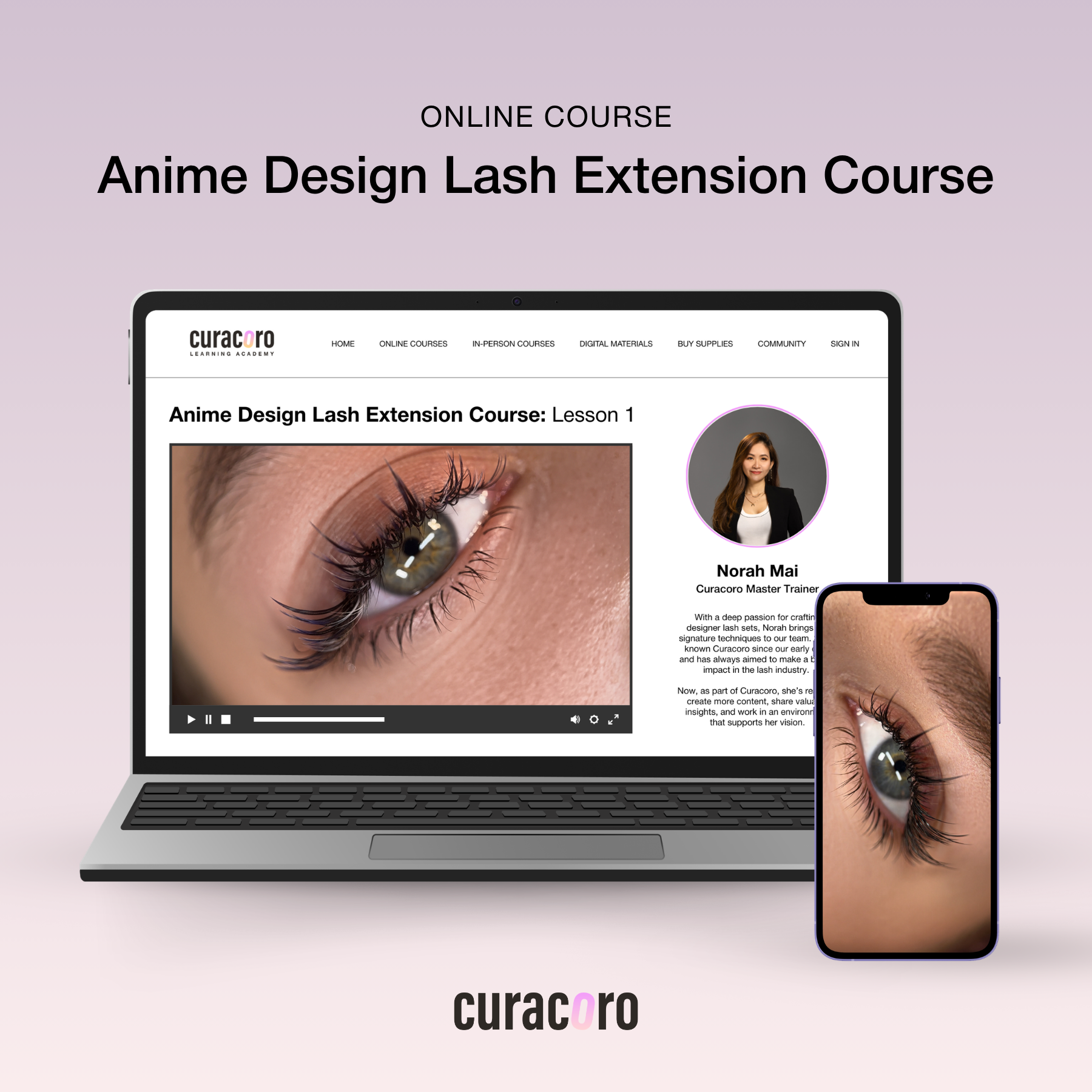Online Training Anime Design Lash Extension Course