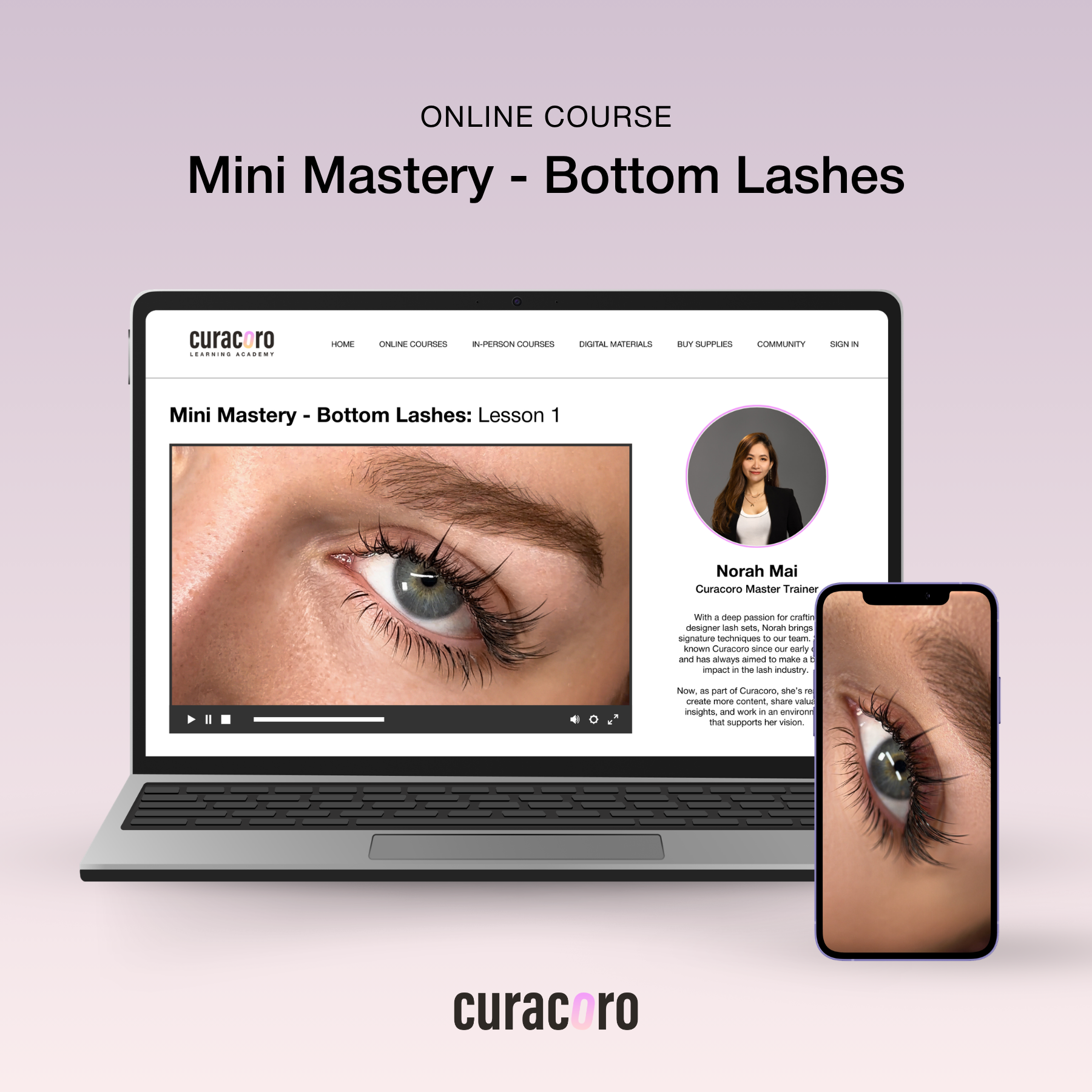 Online Training Mini Mastery: Bottom EyeLash Extensions