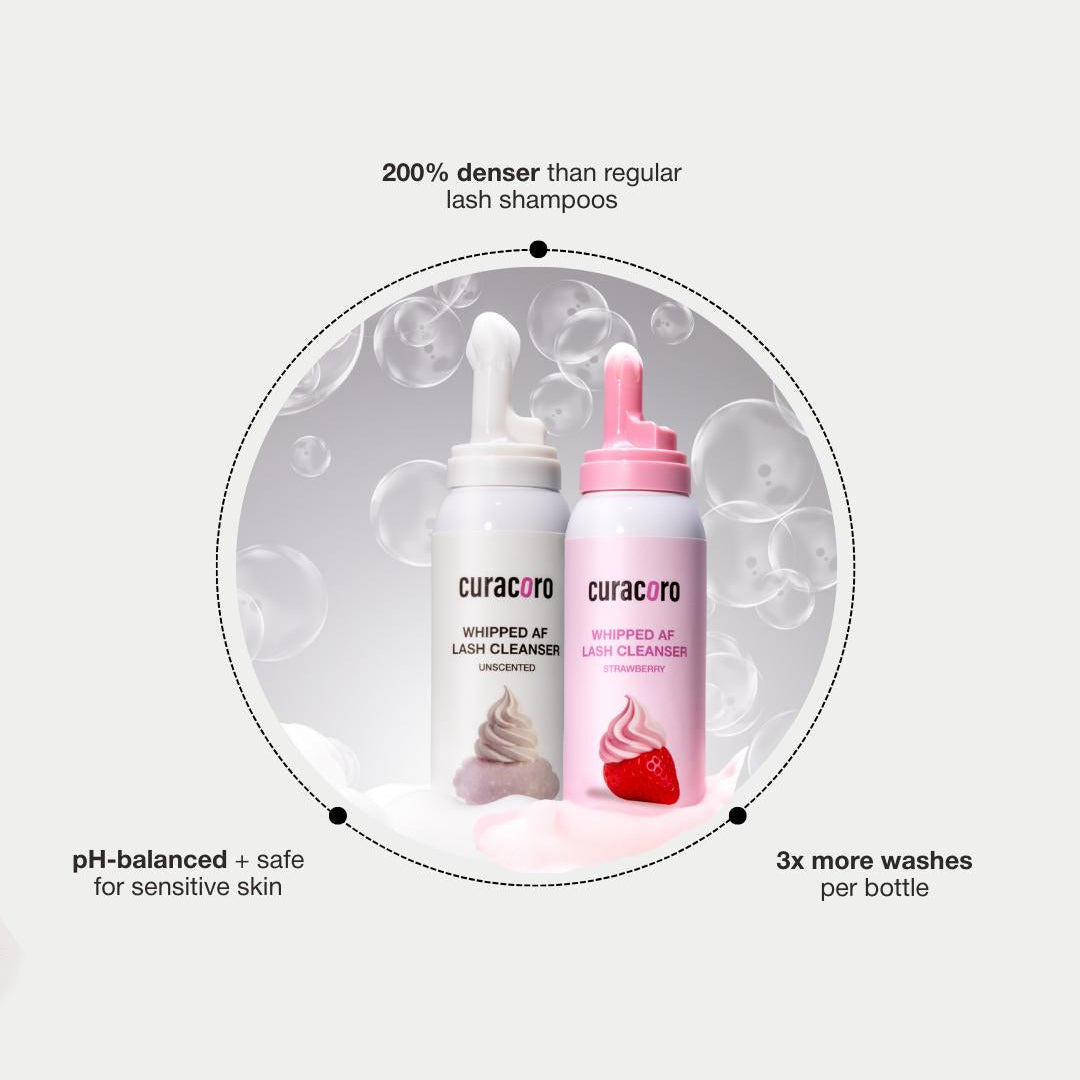 Whipped AF – Mousse nettoyant pour cils (parfum fraise)