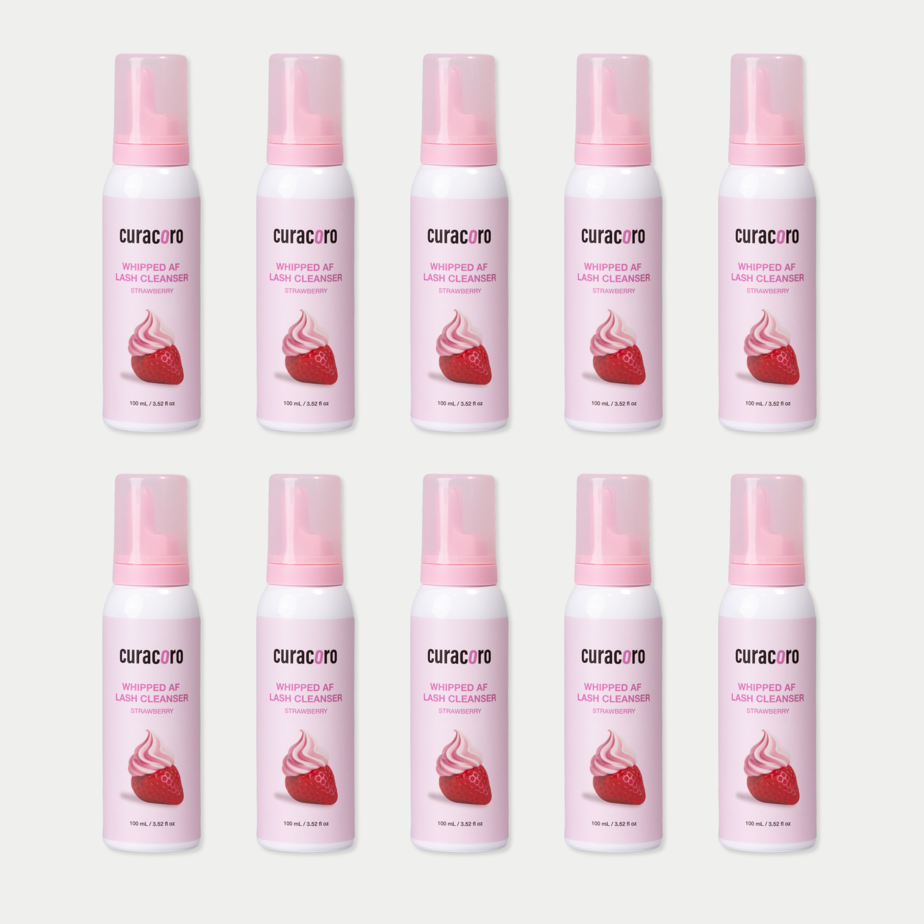Whipped AF – Mousse nettoyant pour cils (parfum fraise)