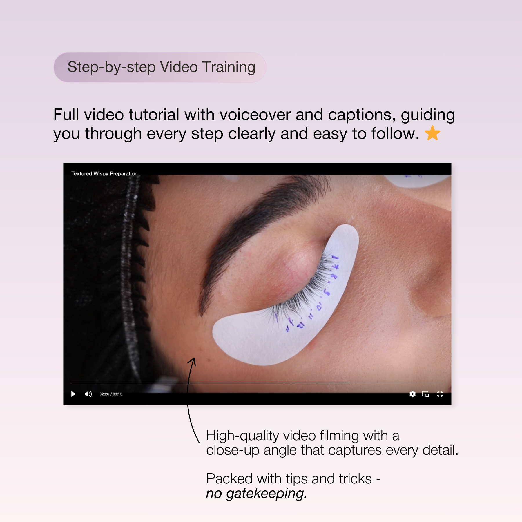Online Training Wispy Lash Extension Course