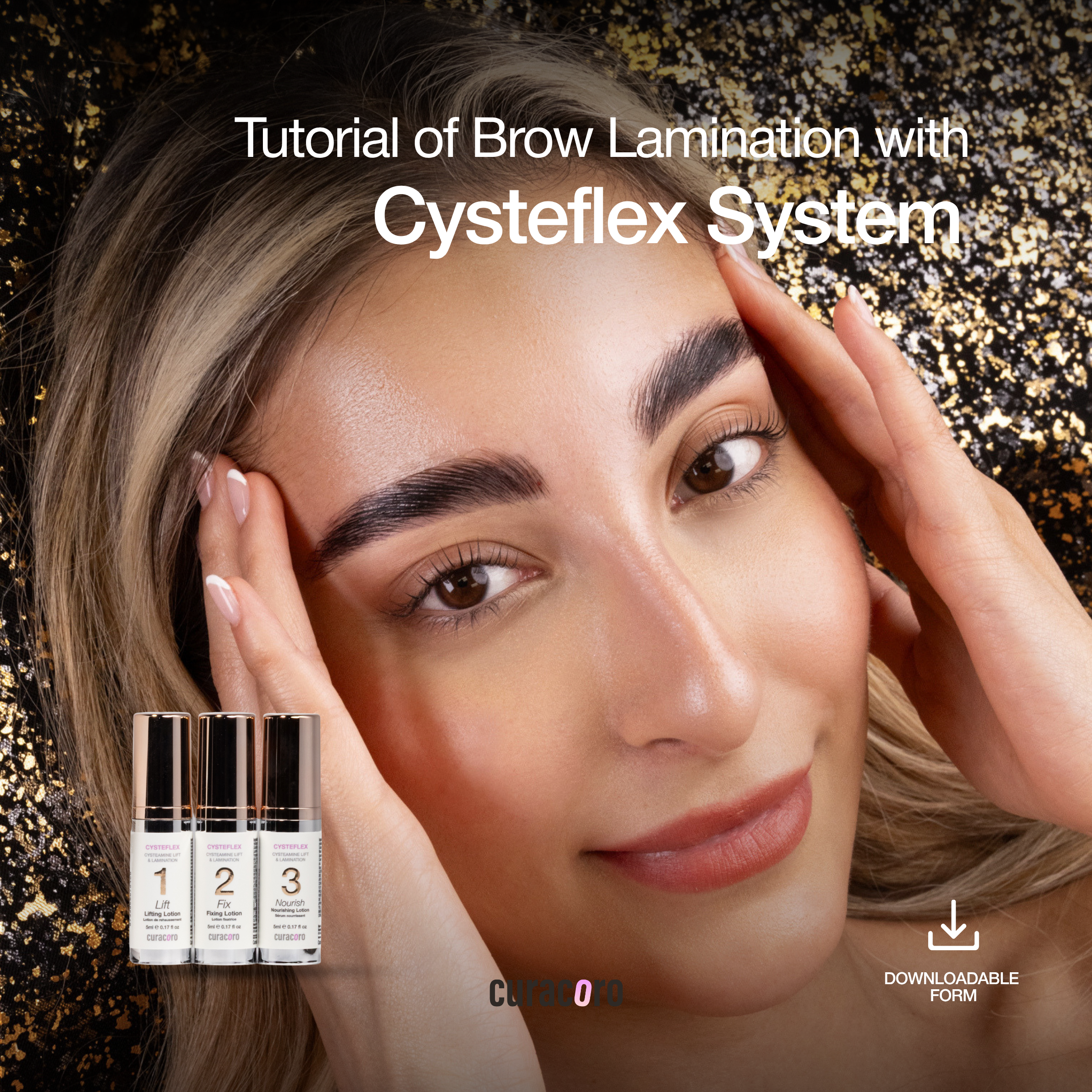 Tutoriel de lamination et teinture des sourcils avec le système CysteFlex™
