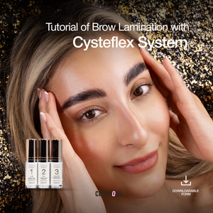Tutoriel de lamination et teinture des sourcils avec le système CysteFlex™