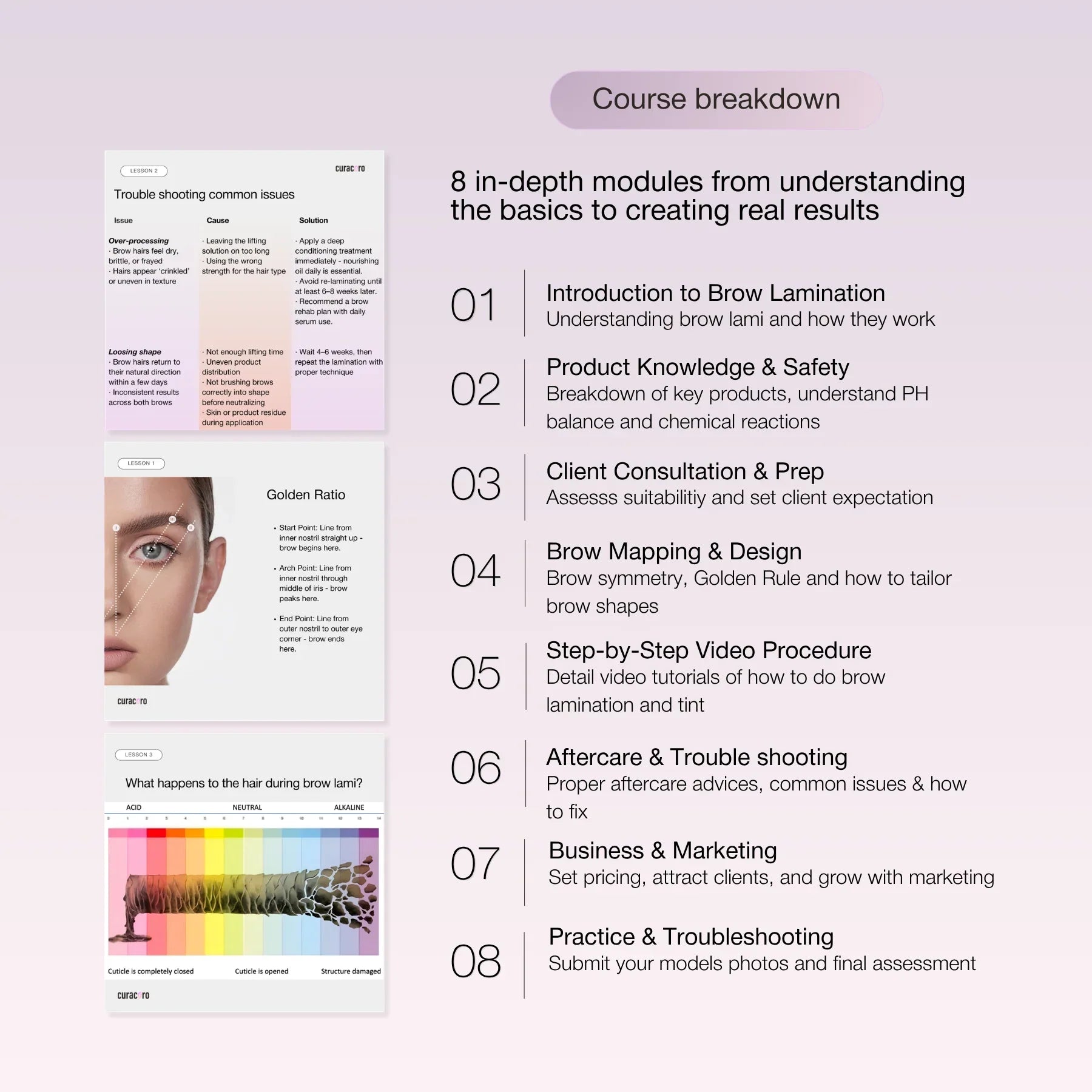 In-Person Brow Lamination Training + Brow Tint Practice : One-Day Intensive