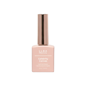 LLBA Celebrity Canvas Gel Polish bottle on a light background.