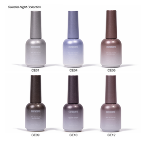 Celestial Night - Collection de gels Cat Eye pour ongles (6 couleurs / 15 ml chacune)