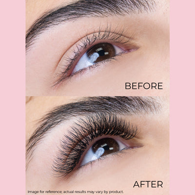 Image of Clover Lashes on model's lashes.