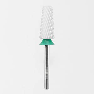 Fraise pour ongles en céramique - 5-en-1 – Fraise à découpe croisée – Grain grossier, 3/32"