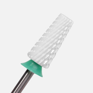 Fraise pour ongles en céramique - 5-en-1 – Fraise à découpe croisée – Grain grossier, 3/32"