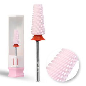 Embout de perceuse à ongles en céramique - 5 en 1 - Embout à coupe croisée – Fin, 3/32"