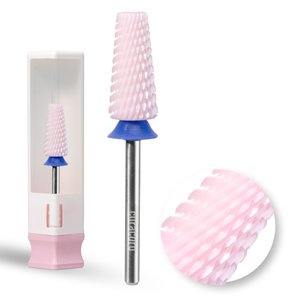 Embout de perceuse à ongles en céramique - 5 en 1 - Embout à coupe croisée – Moyen, 3/32"