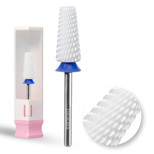 Embout de perceuse à ongles en céramique - 5 en 1 - Embout à coupe croisée – Moyen, 3/32"
