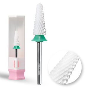 Fraise pour ongles en céramique - Gros cône – Grossière, 3/32"