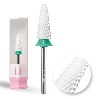 Fraise pour ongles en céramique - Gros cône – Grossière, 3/32"