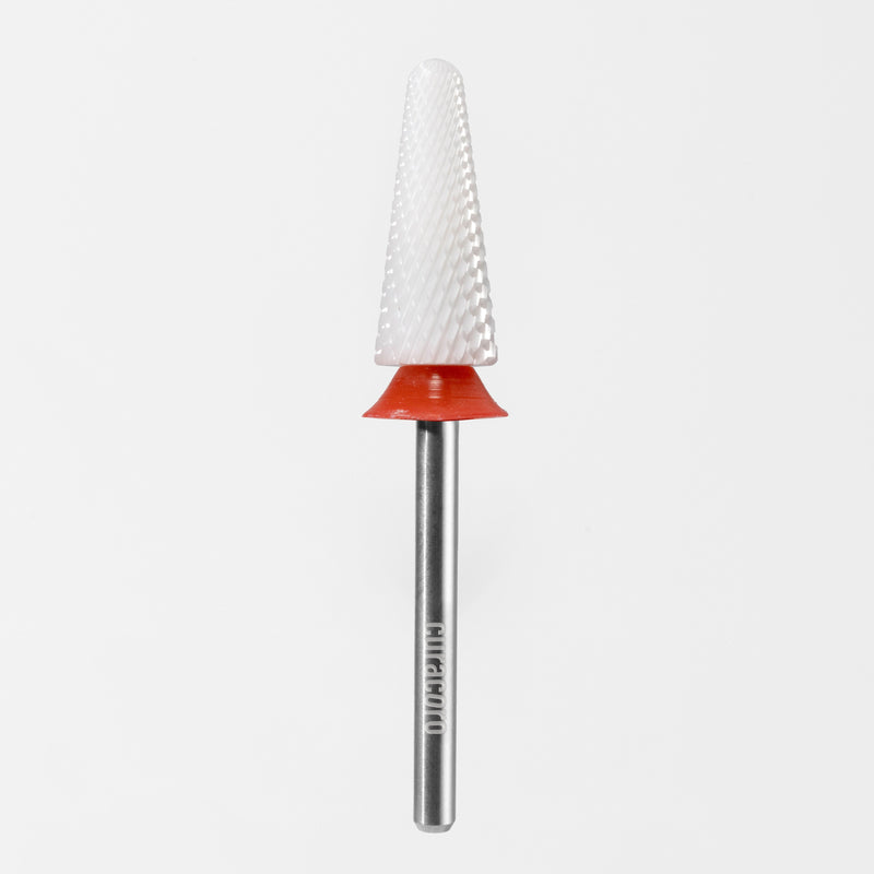 Fraise pour ongles en céramique - Gros cône – Grain fin, 3/32"