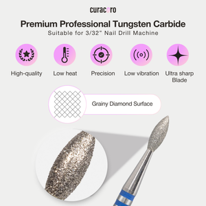 Embout cuticule – Embout diamant 2,1×5,7 mm (Nib) - Moyen/Fin