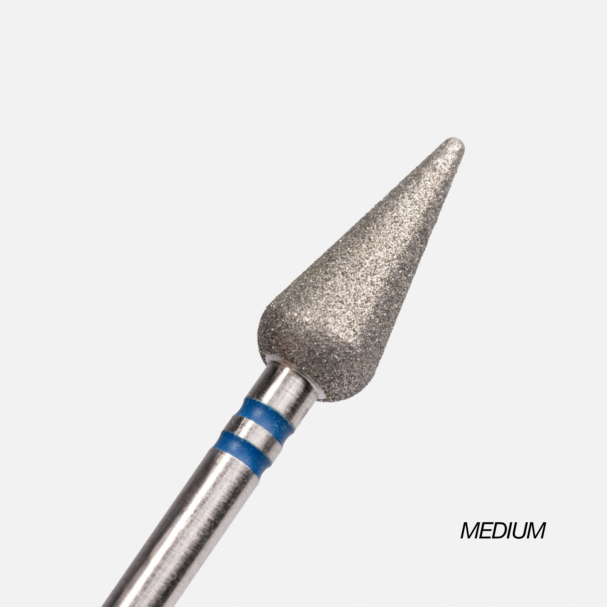 Embout cuticule – Embout diamant 5×12mm (forme bourgeon / flamme) - Moyen/Fin