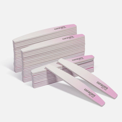 Dual-Sided Nail Files - Professional Quality on a white background. 