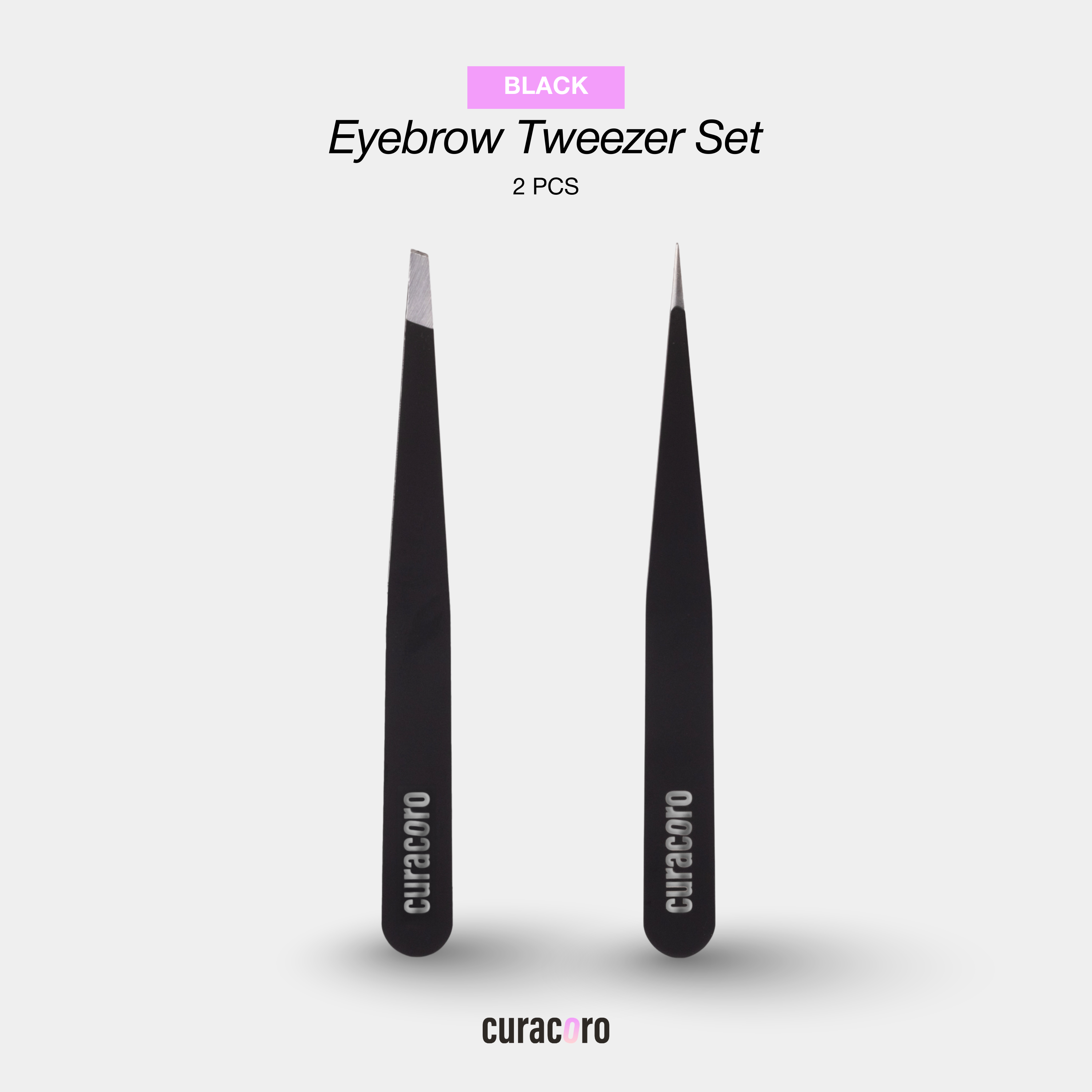 Set de pinces à sourcils (2 pièces)