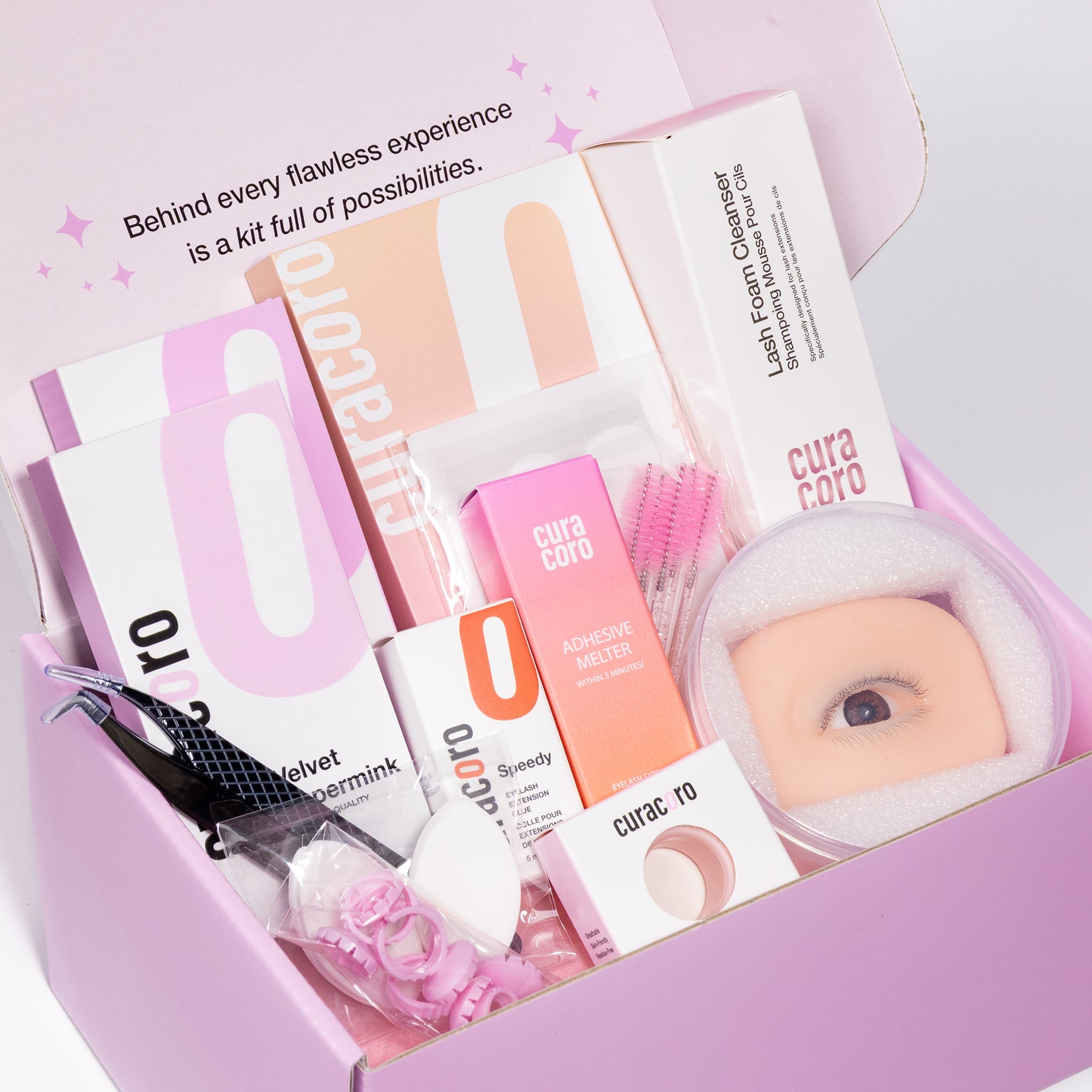 Kit de formation Curacoro - Extension de cils volume (nouvelle version)