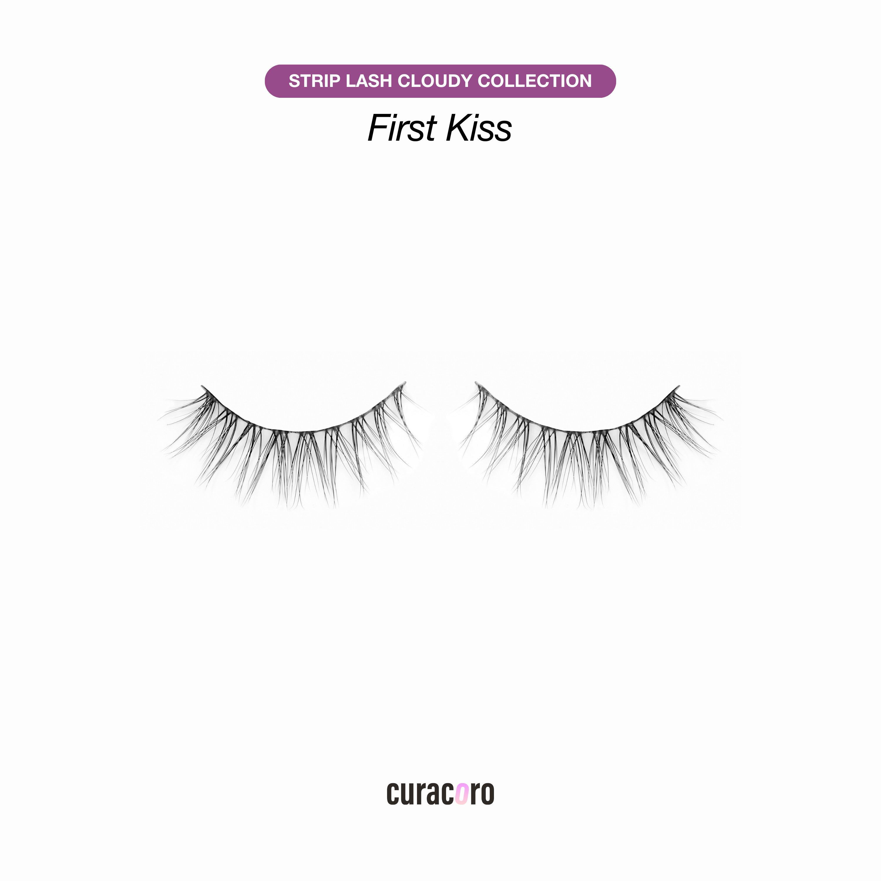 Faux cils micro-bande ultra-légers – First Kiss (5 paires)