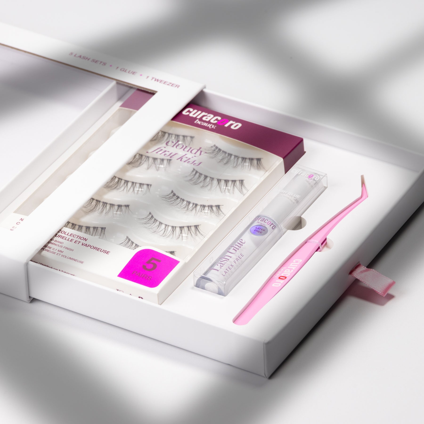 Kit de faux cils micro-bande ultra-légère – First Kiss