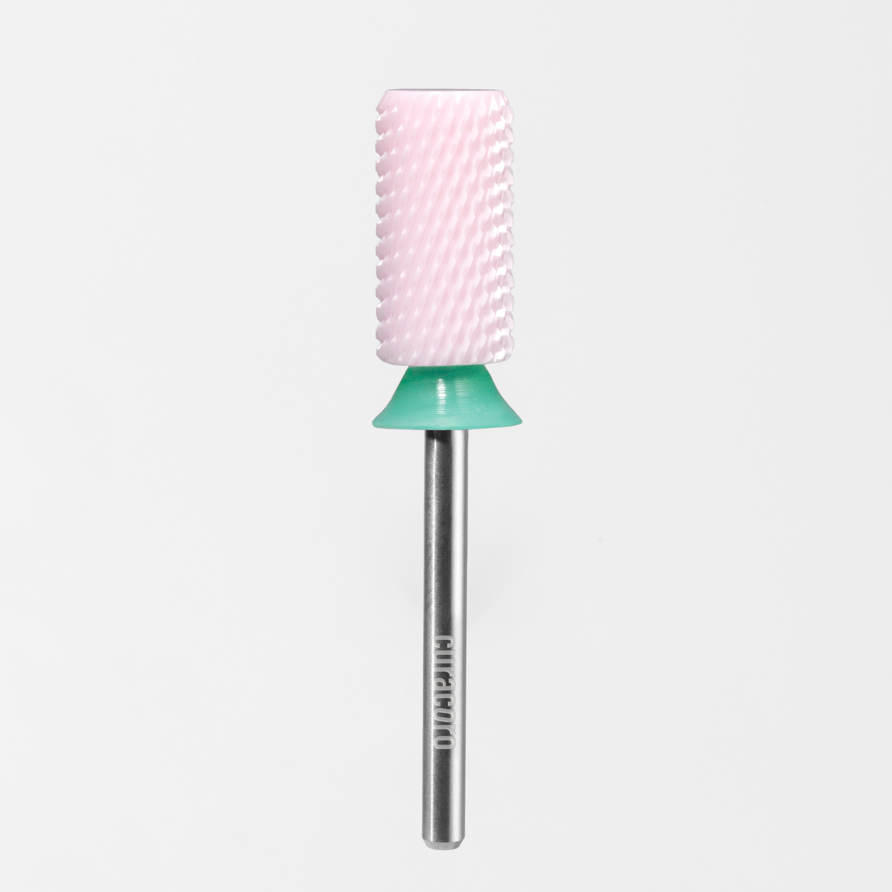 Embout de ponceuse en céramique – Grand cylindre – Chanfreiné – Grain grossier 3/32"