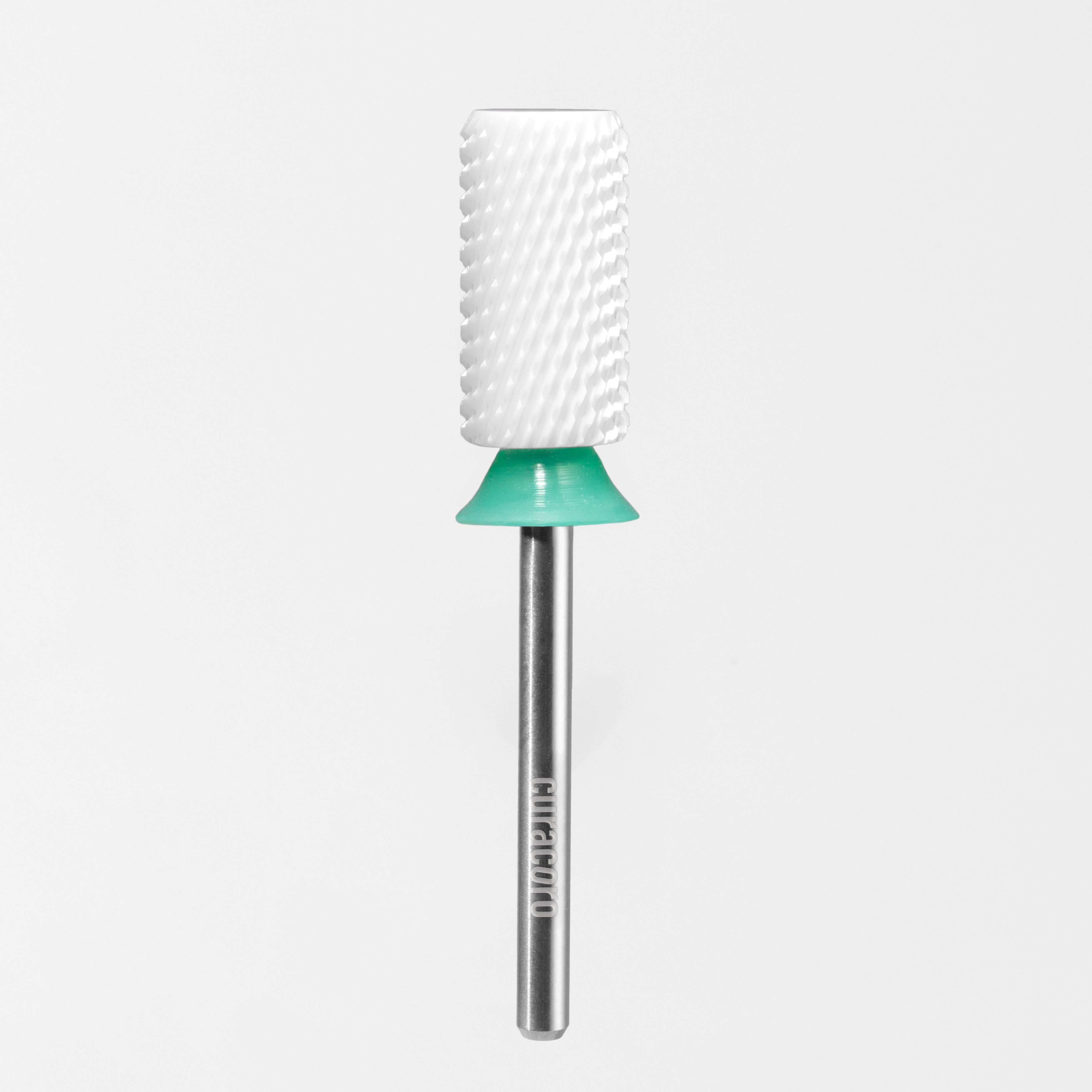 Embout de ponceuse en céramique – Grand cylindre – Chanfreiné – Grain grossier 3/32"