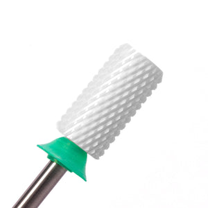 Embout de ponceuse en céramique – Grand cylindre – Chanfreiné – Grain grossier 3/32"