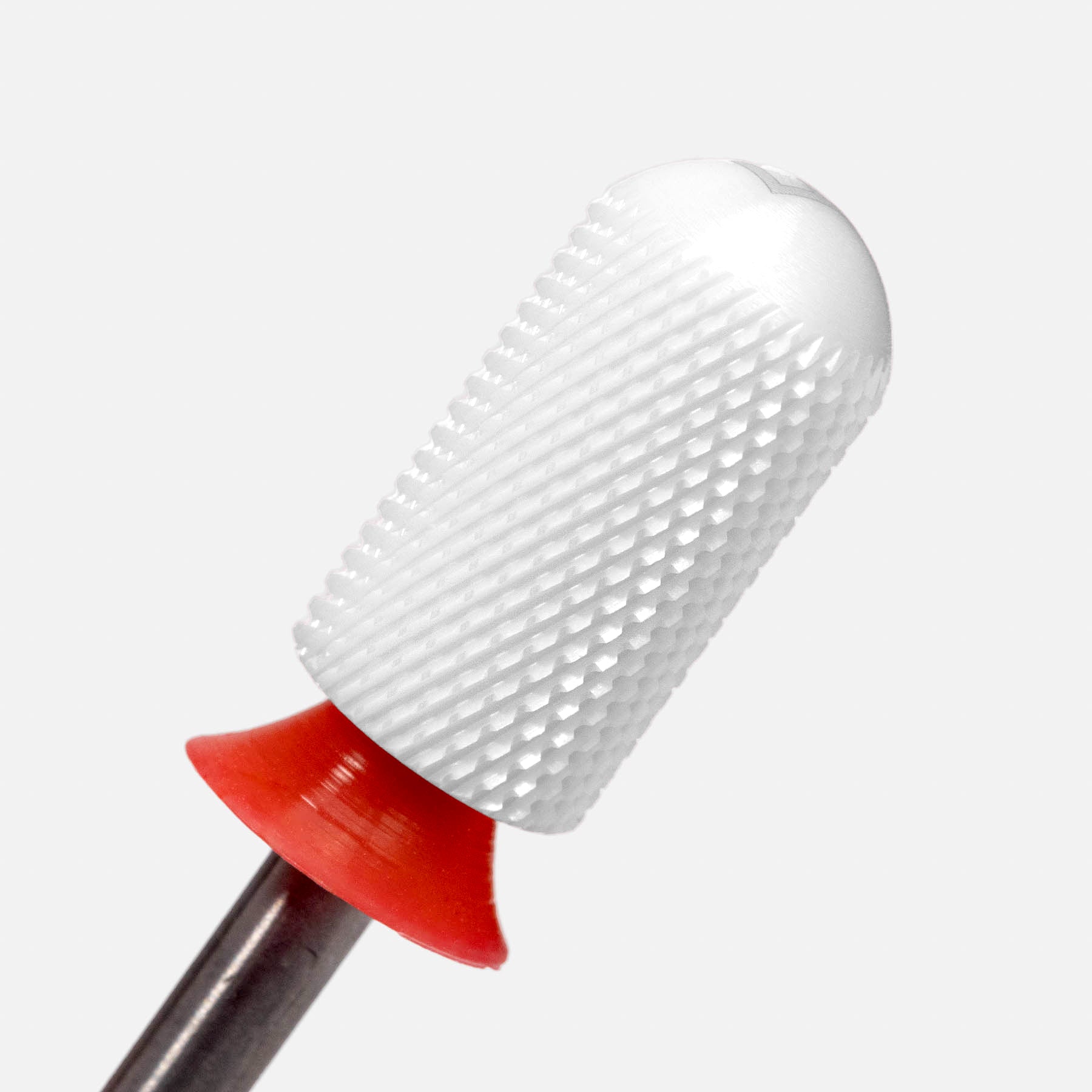Embout de perceuse pour ongles en céramique – Grand cylindre à surface lisse – Pointe fine 3/32