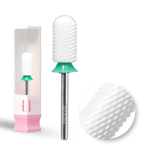 Embout de perceuse à ongles en céramique - Grand cylindre à surface lisse – Grossier 3/32"