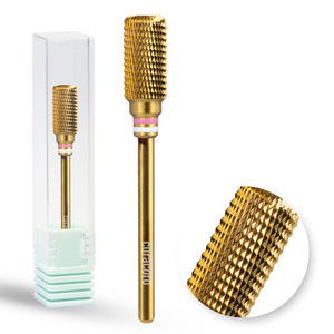 Embout de ponceuse pour ongles – Large cylindre coupe spiralée croisée (fin) 3/32"