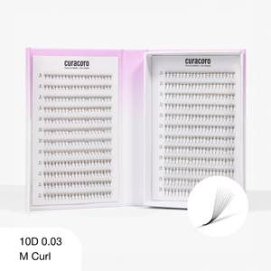 LashFolio Promade Fans 10D 0,03 – Courbure M (480 bouquets)