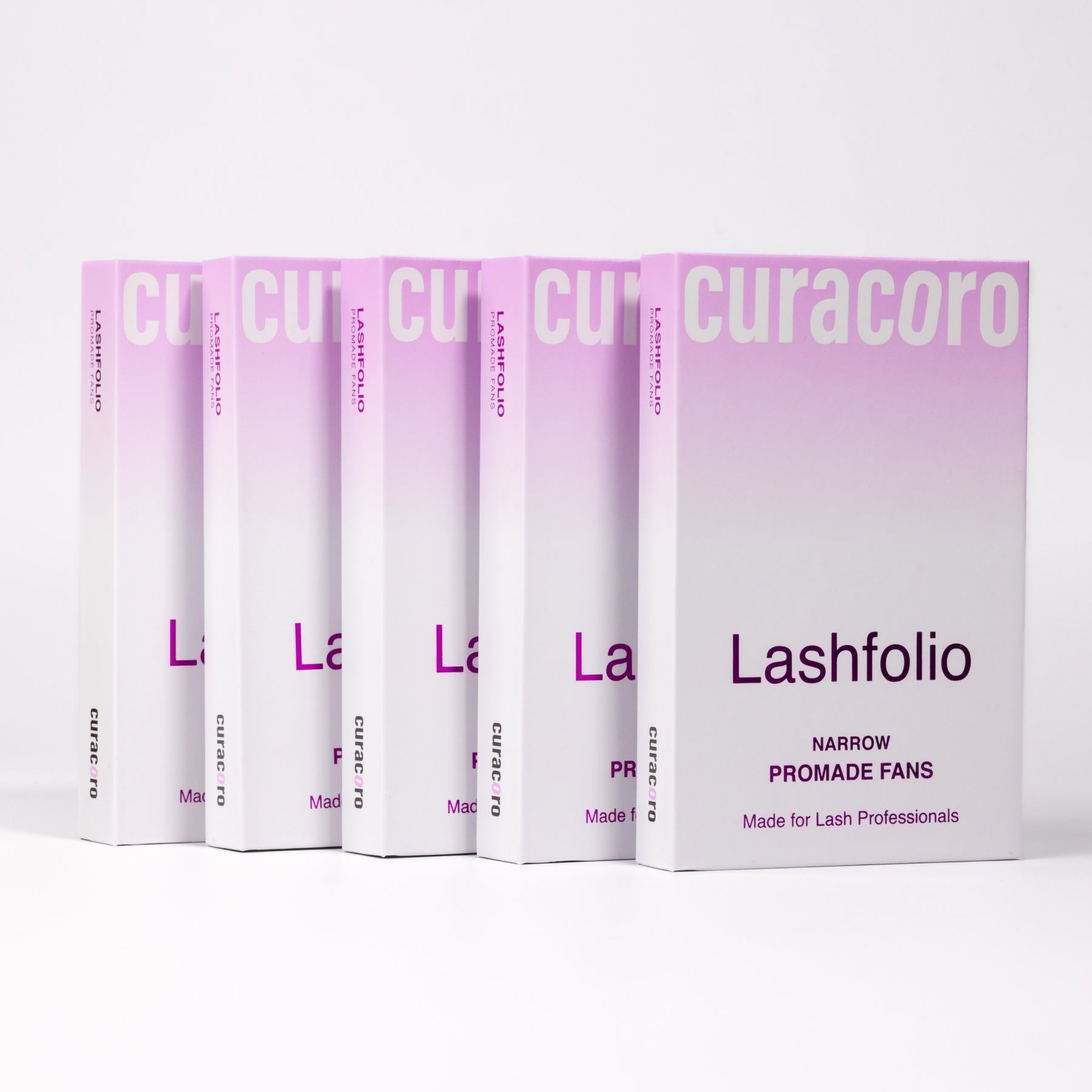 Bouquets Préfaits Étroits | LashFolio 5D 0.07 (LB & LC curl) (504 éventails de cils)