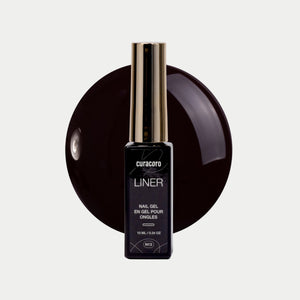 Nail Liner Gel - N13: Black Bottle Over White Background