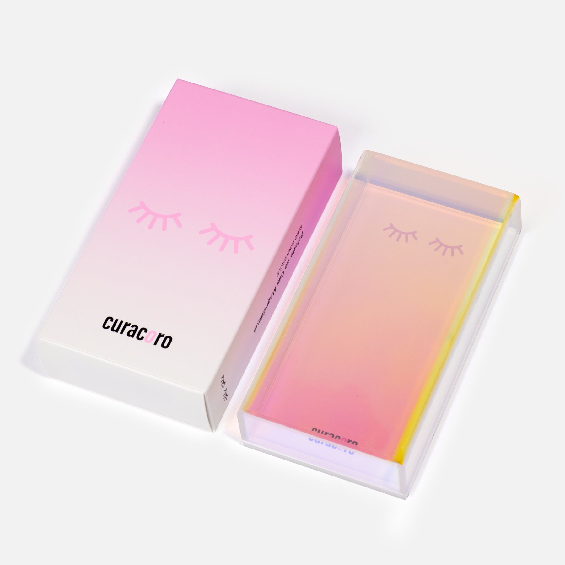 Palette holographique pour cils avec couvercle